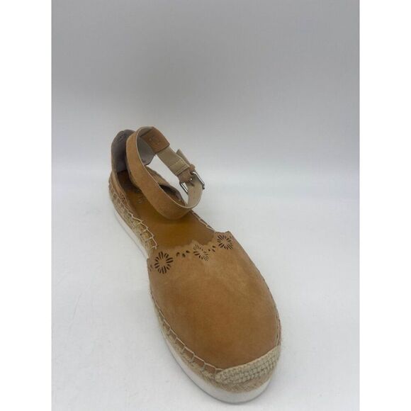 Vince Camuto Women Tan Lazer Cut Espadrille Sandals Size  9.5 - Picture 2 of 9